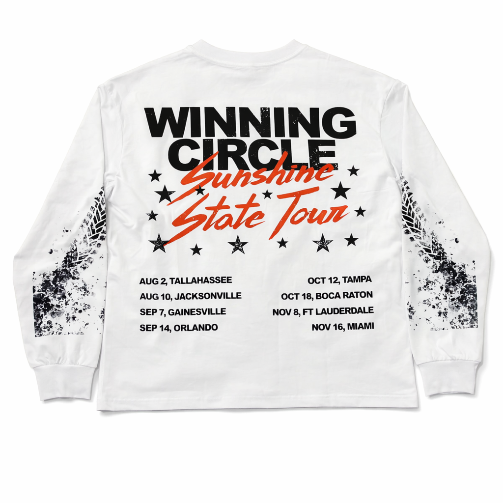 SUNSHINESTATE TOUR LONG-SLEEVE TEE(white)