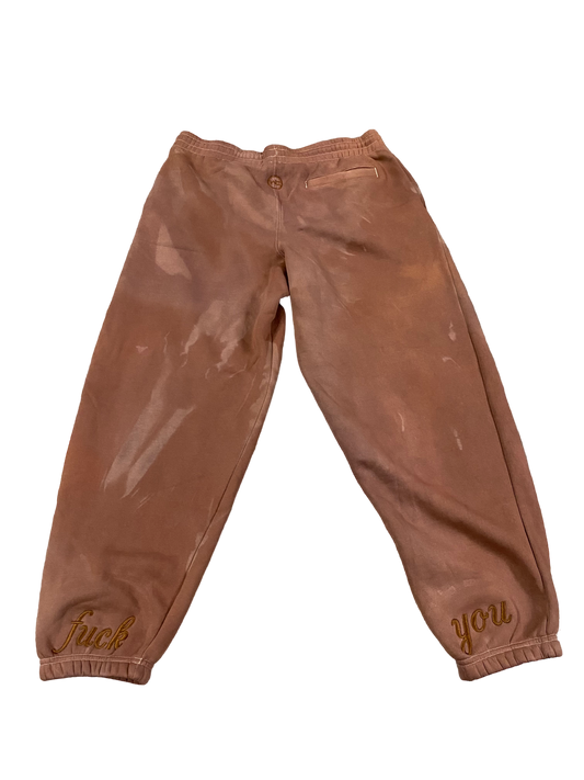 Brown “F*ck You” Sweatpants